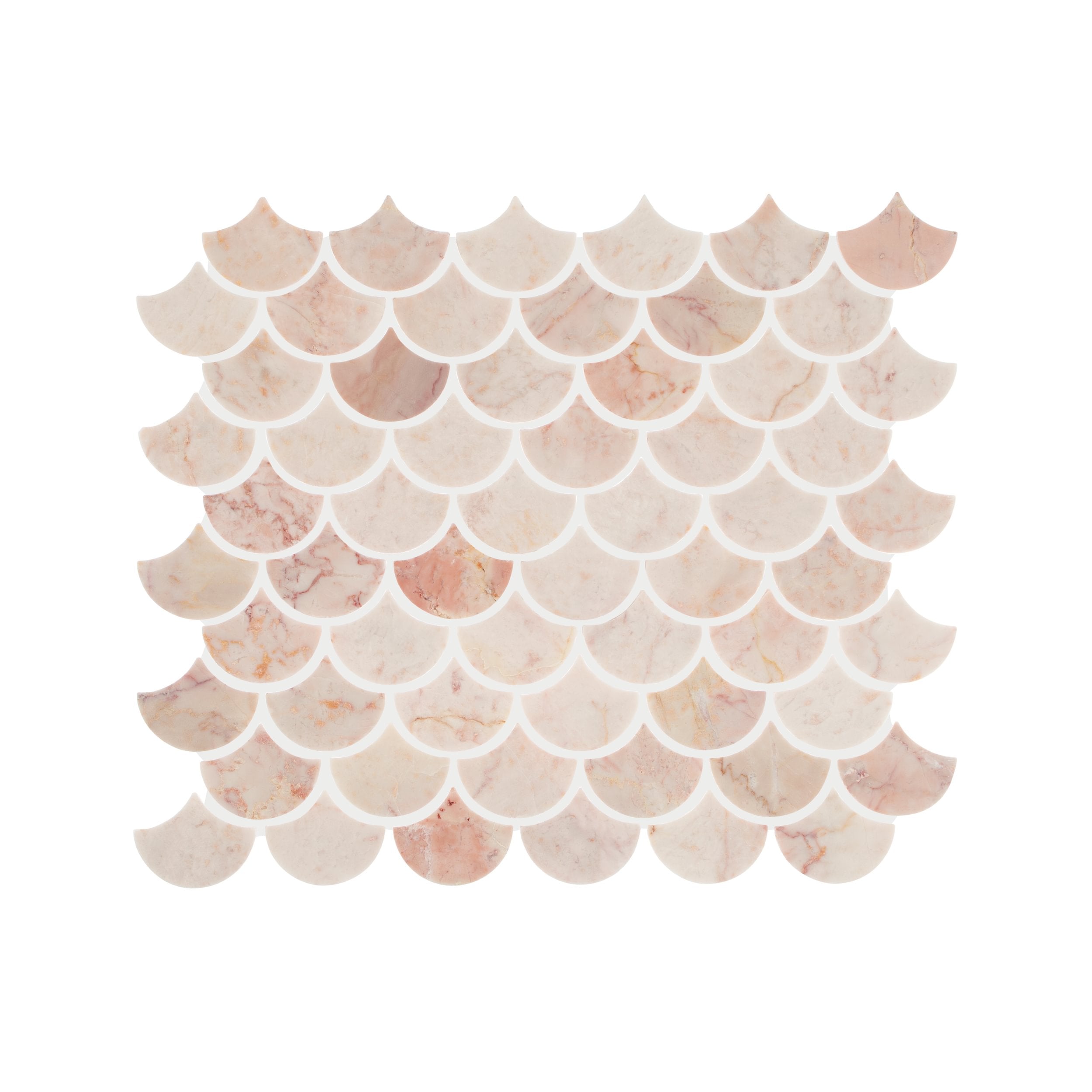 Aegean Pink Scallop Mosaic