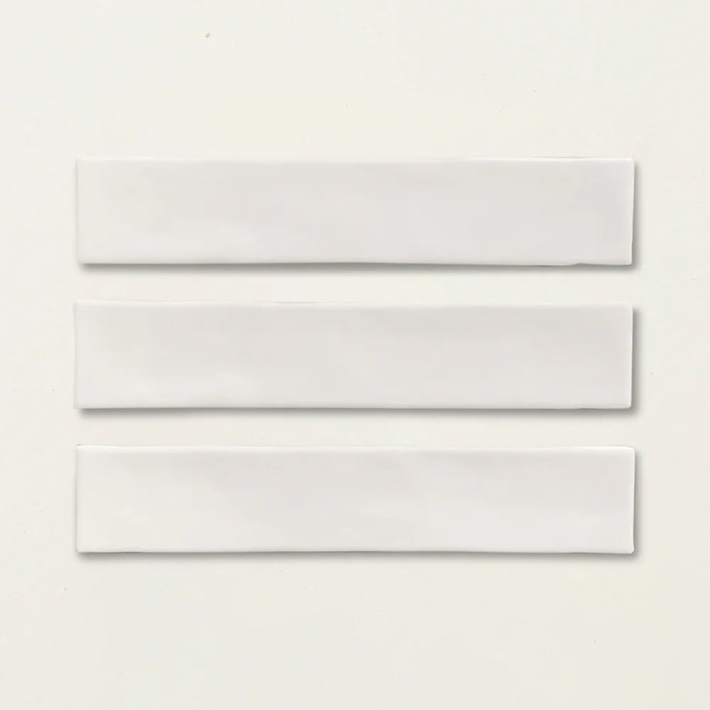 House White Glazed Skinny Metro (Brighton Stone)