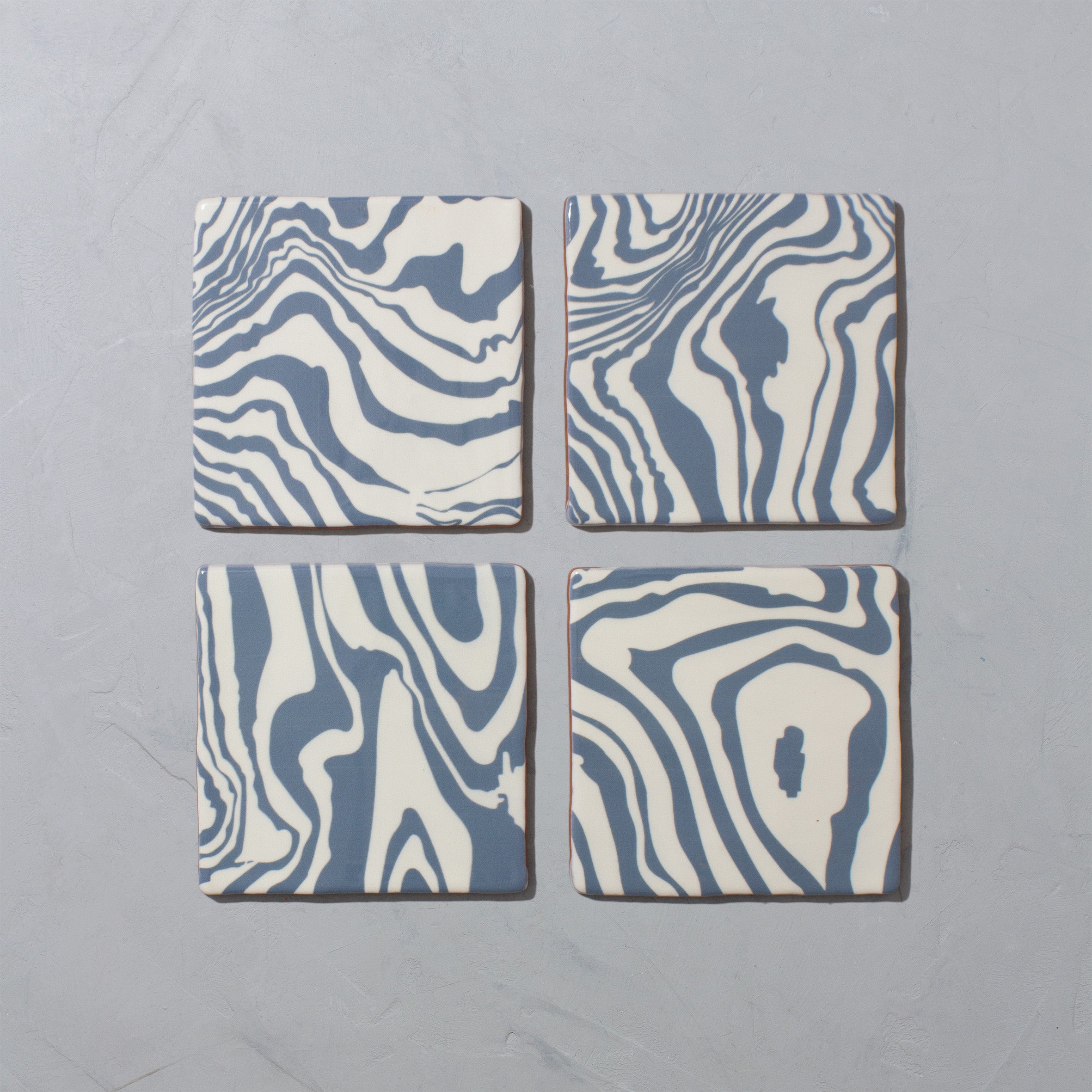Henry Holland Studio Pour Blue Glazed Square