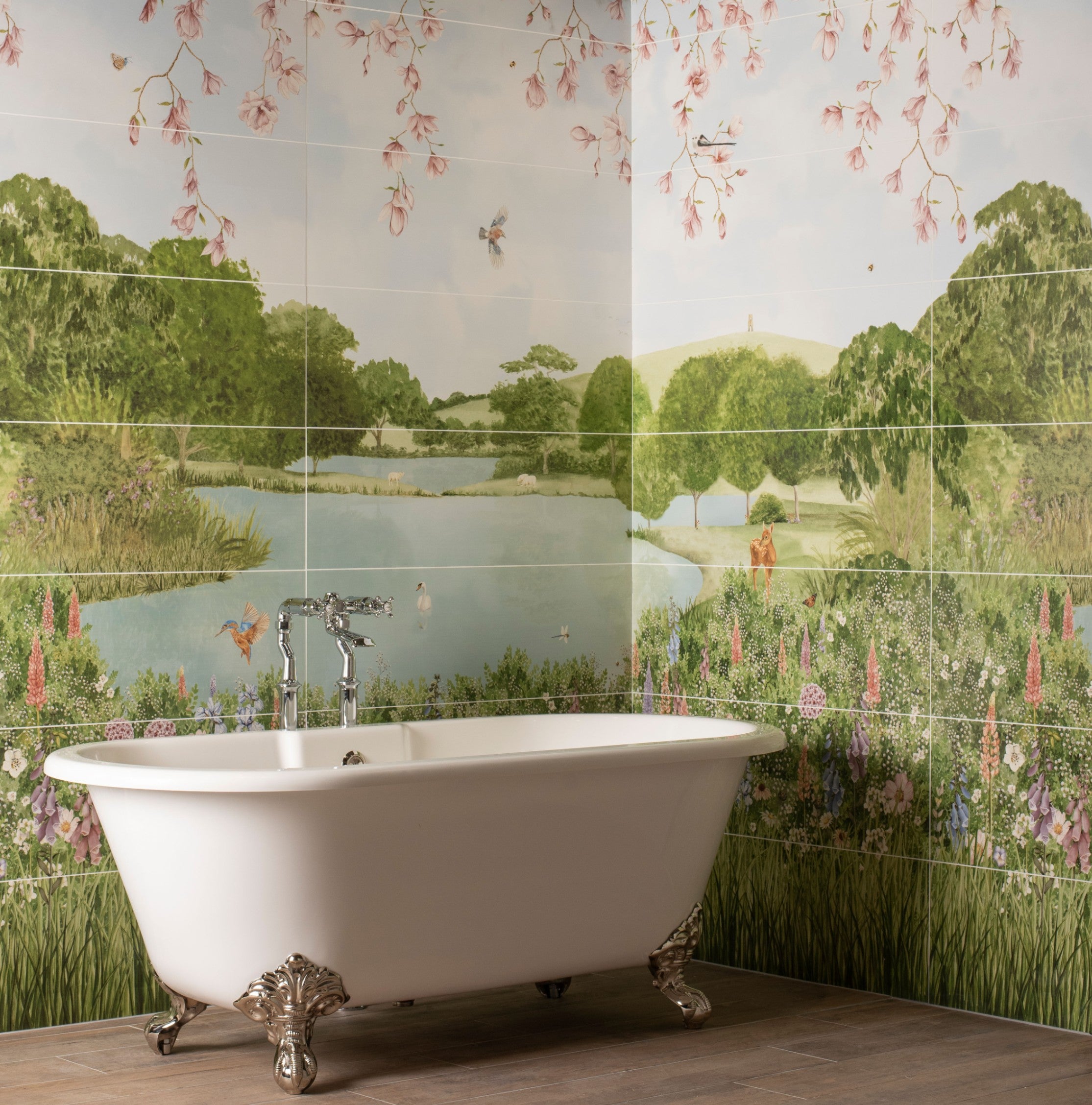 English Garden Mural