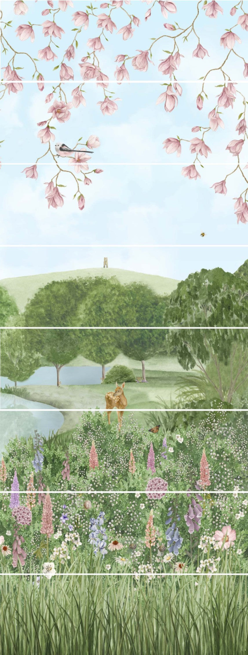 English Garden Mural