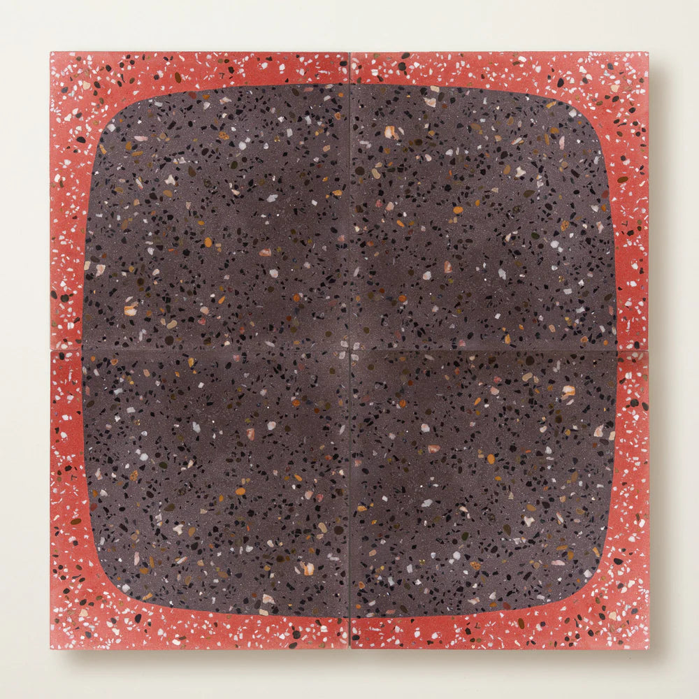 Squarish on Four Terrazzo Reverse Raspberry Ripple