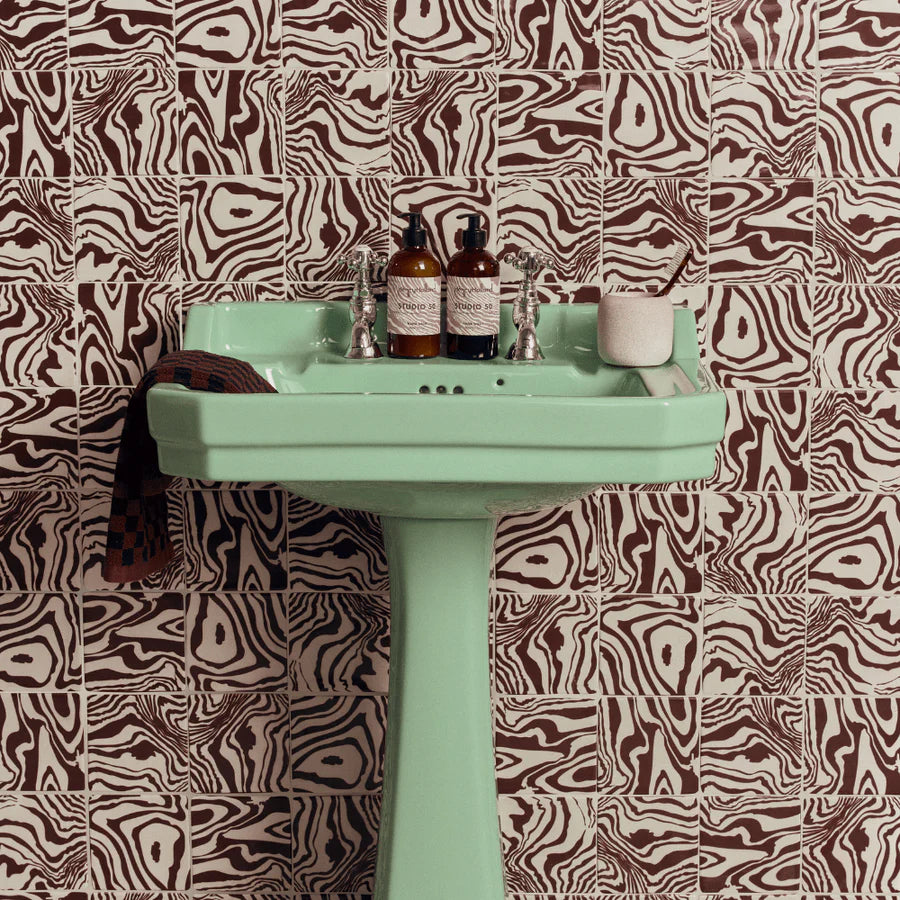 Henry Holland Studio Pour Brown Glazed Square