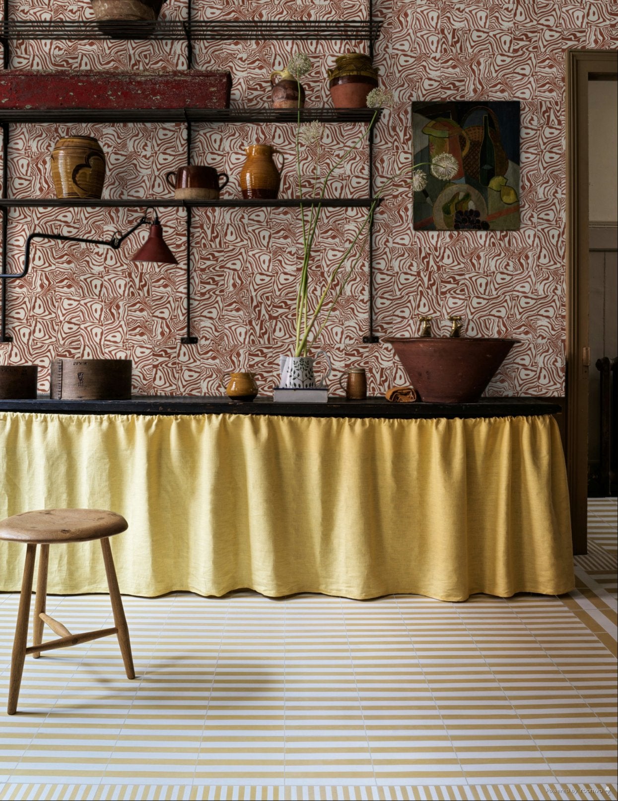 Henry Holland Studio Pour Terracotta Glazed Square