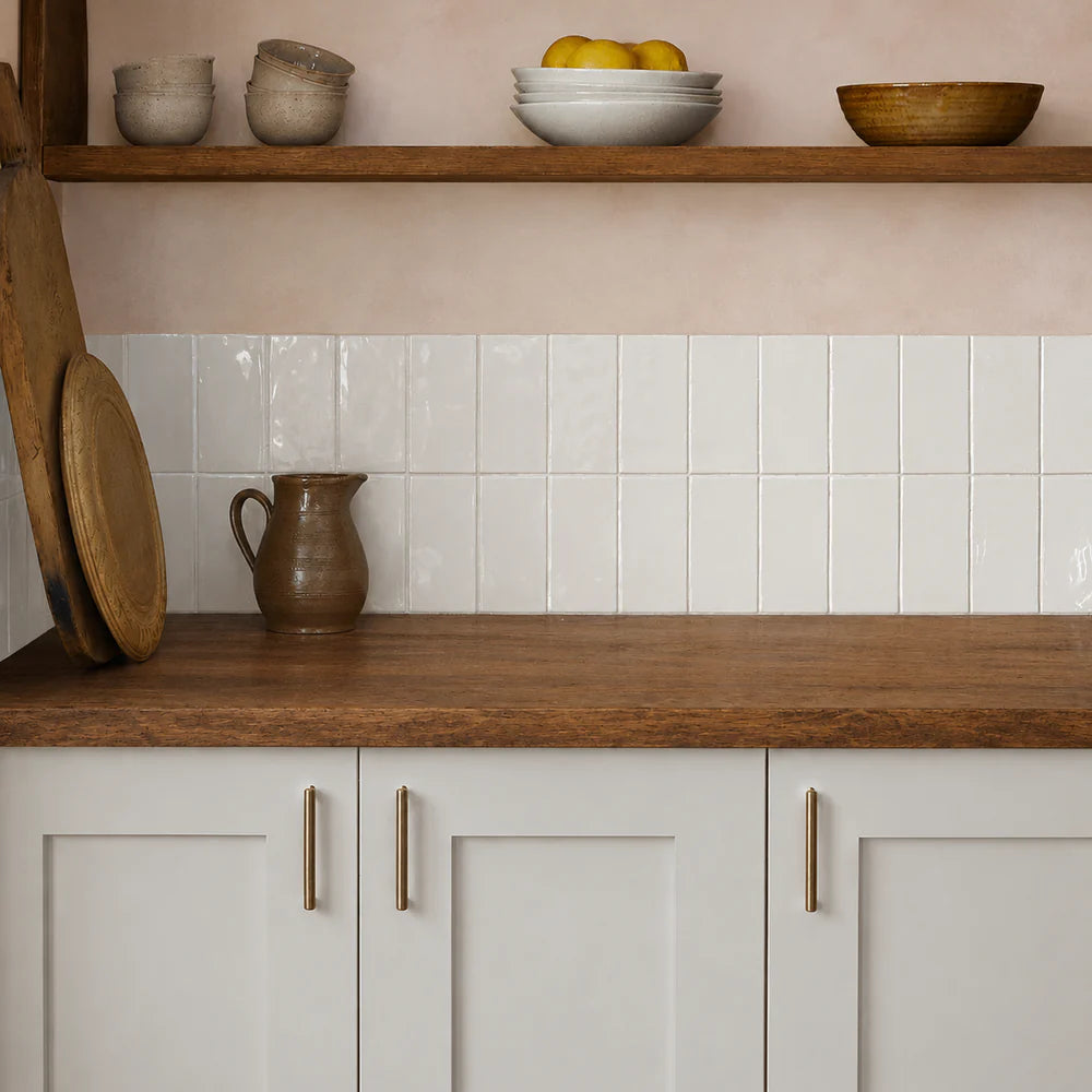 House White Glazed Metro (Brighton Stone)
