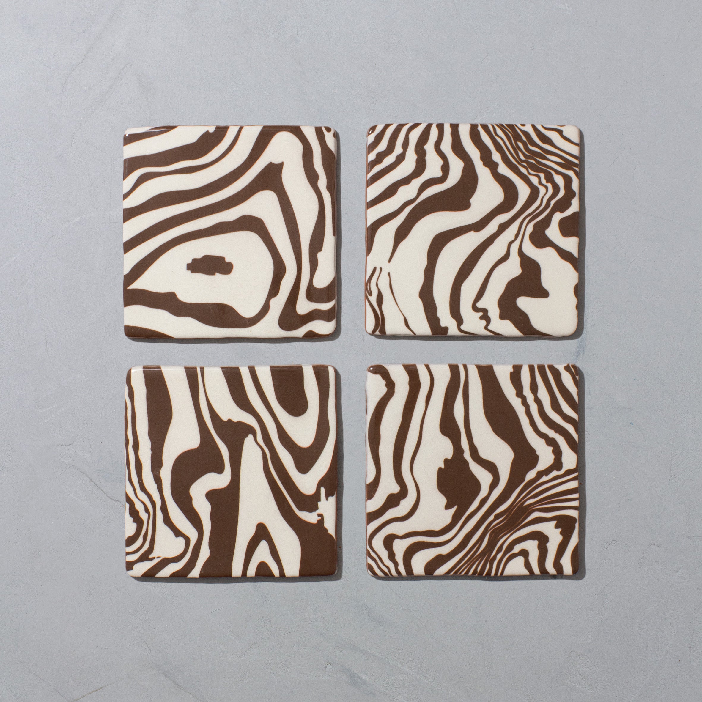Henry Holland Studio Pour Brown Glazed Square