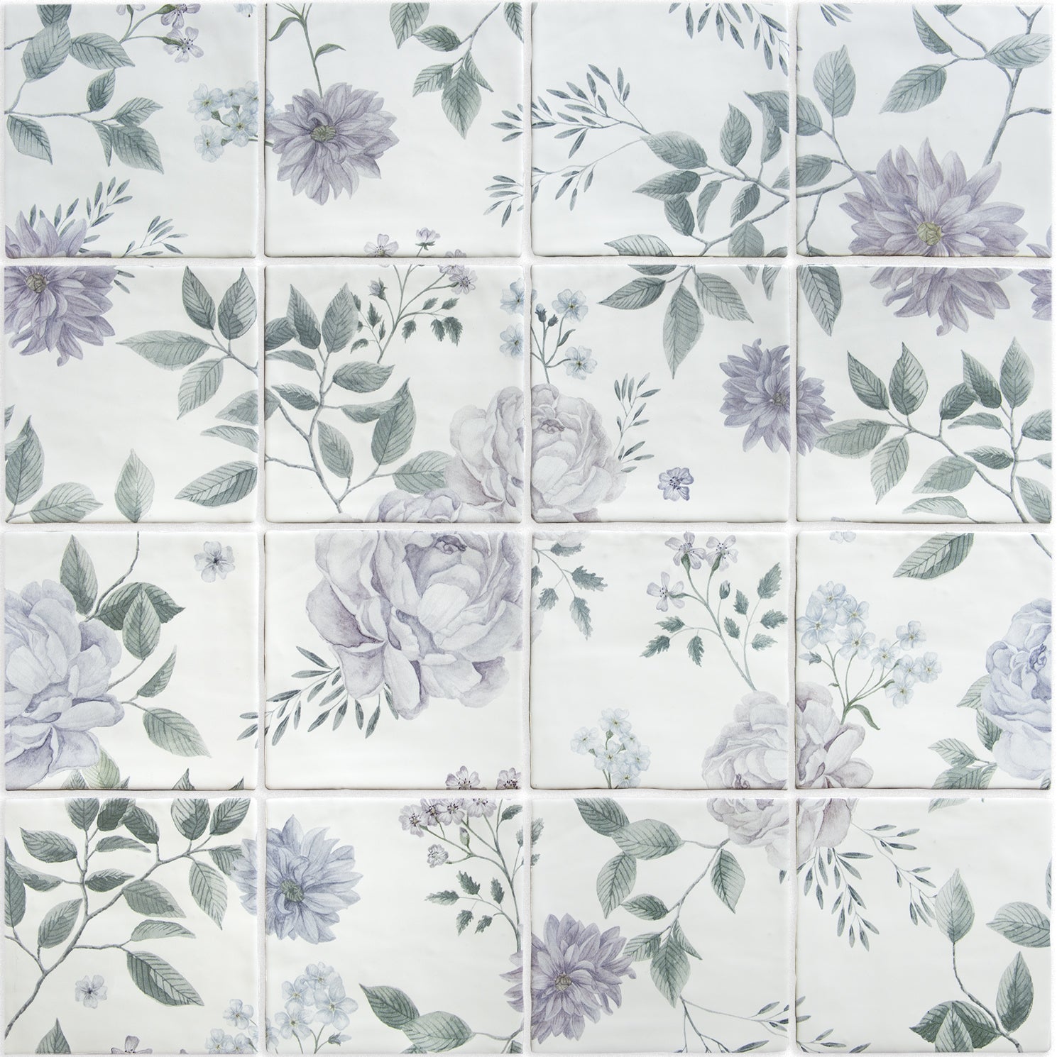 Cottage Garden 16-Tile Panel
