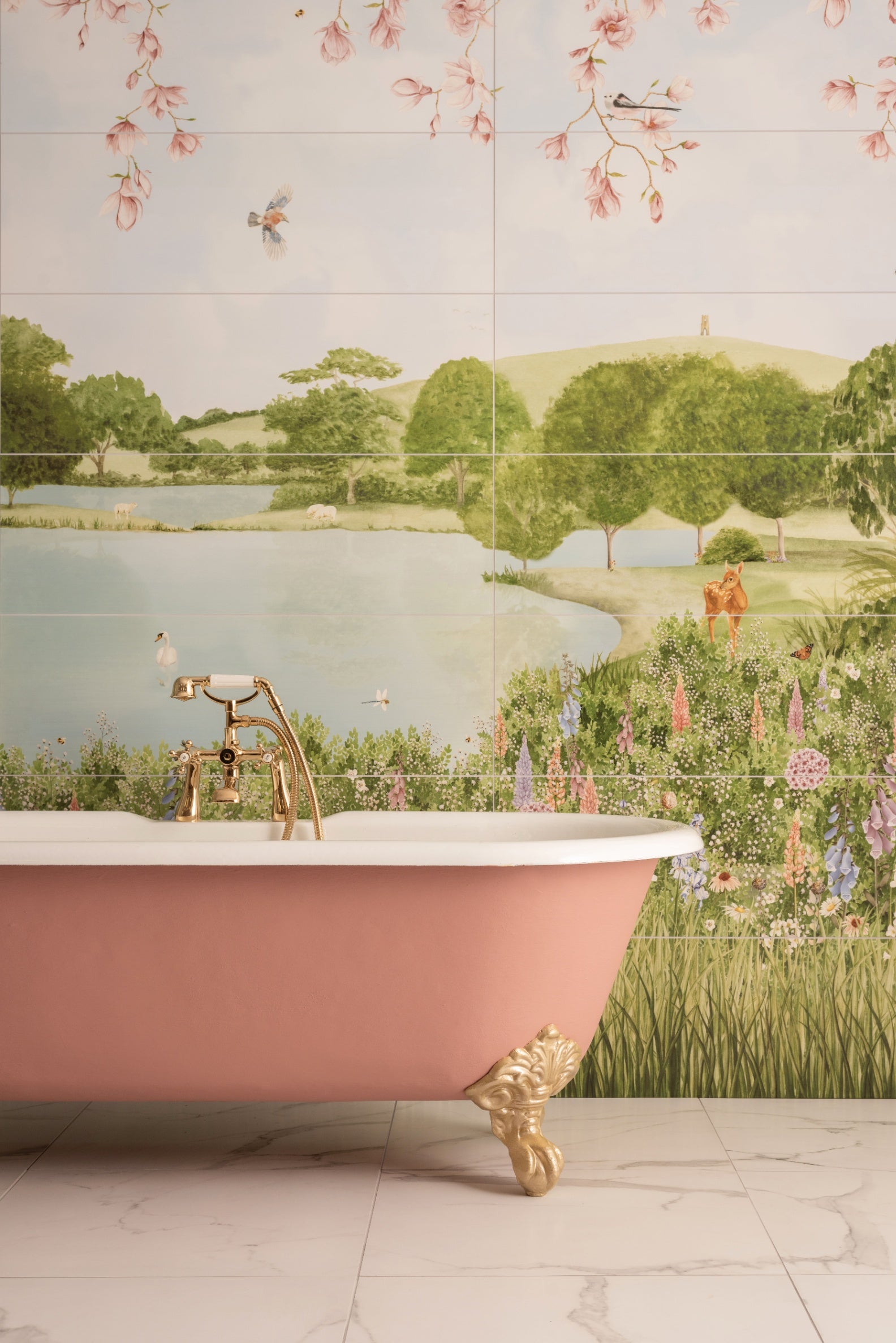 English Garden Mural