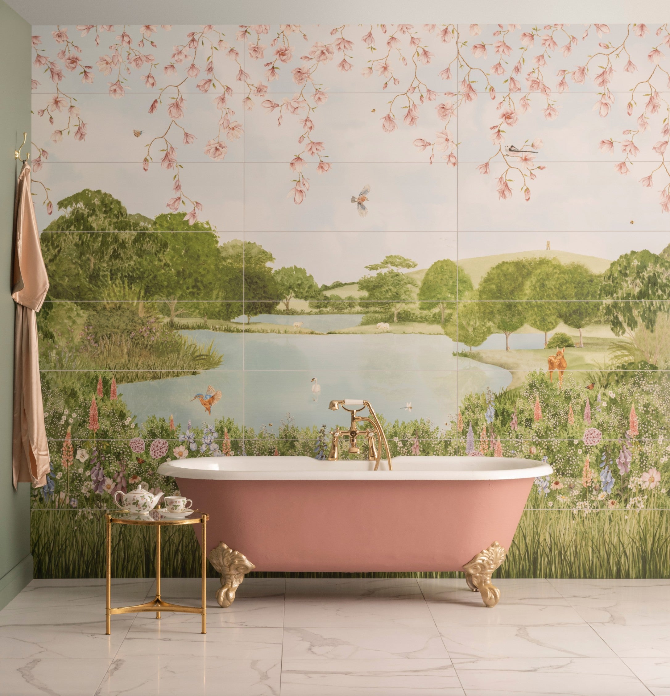 English Garden Mural