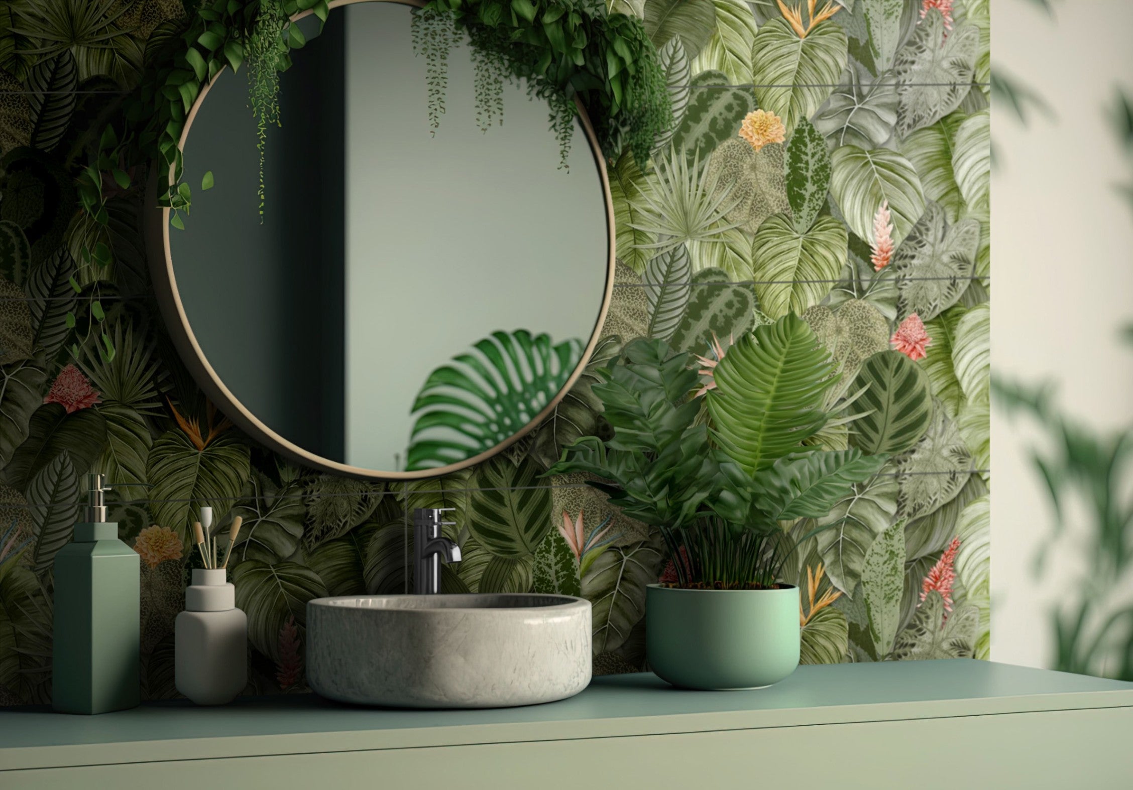 Tropical Oasis Single Tiles