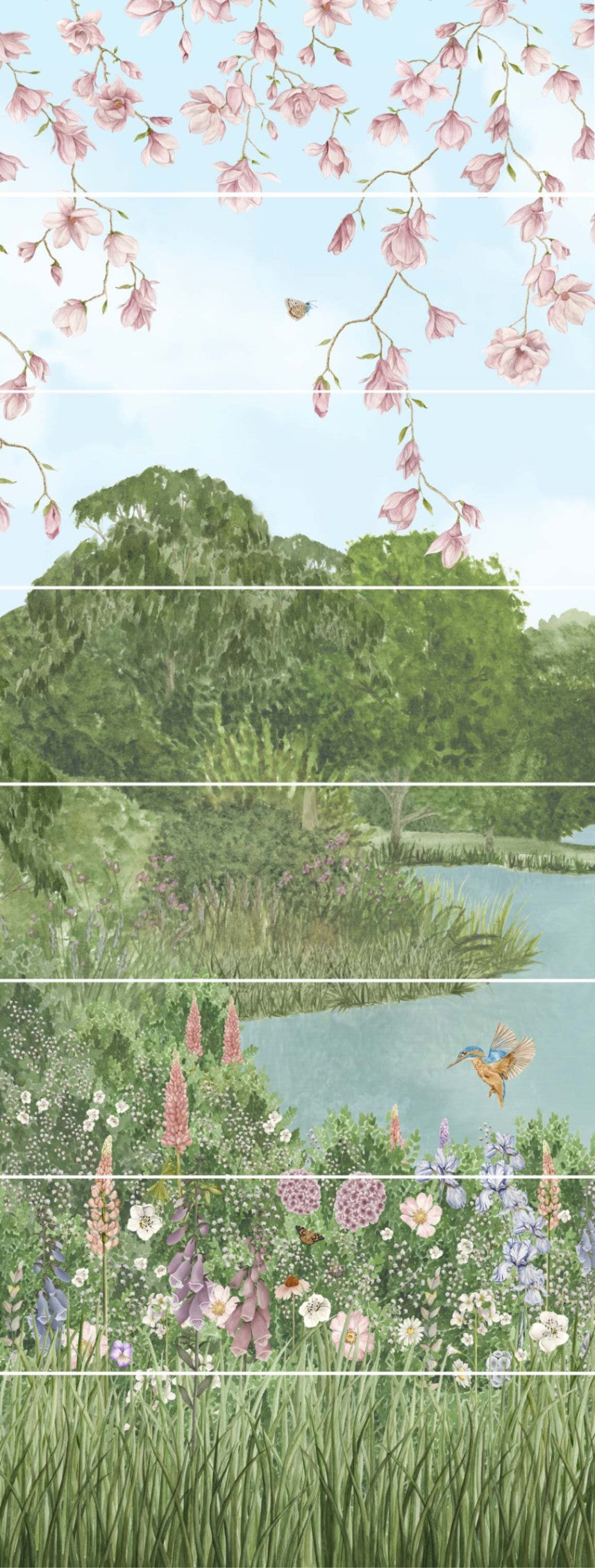English Garden Mural