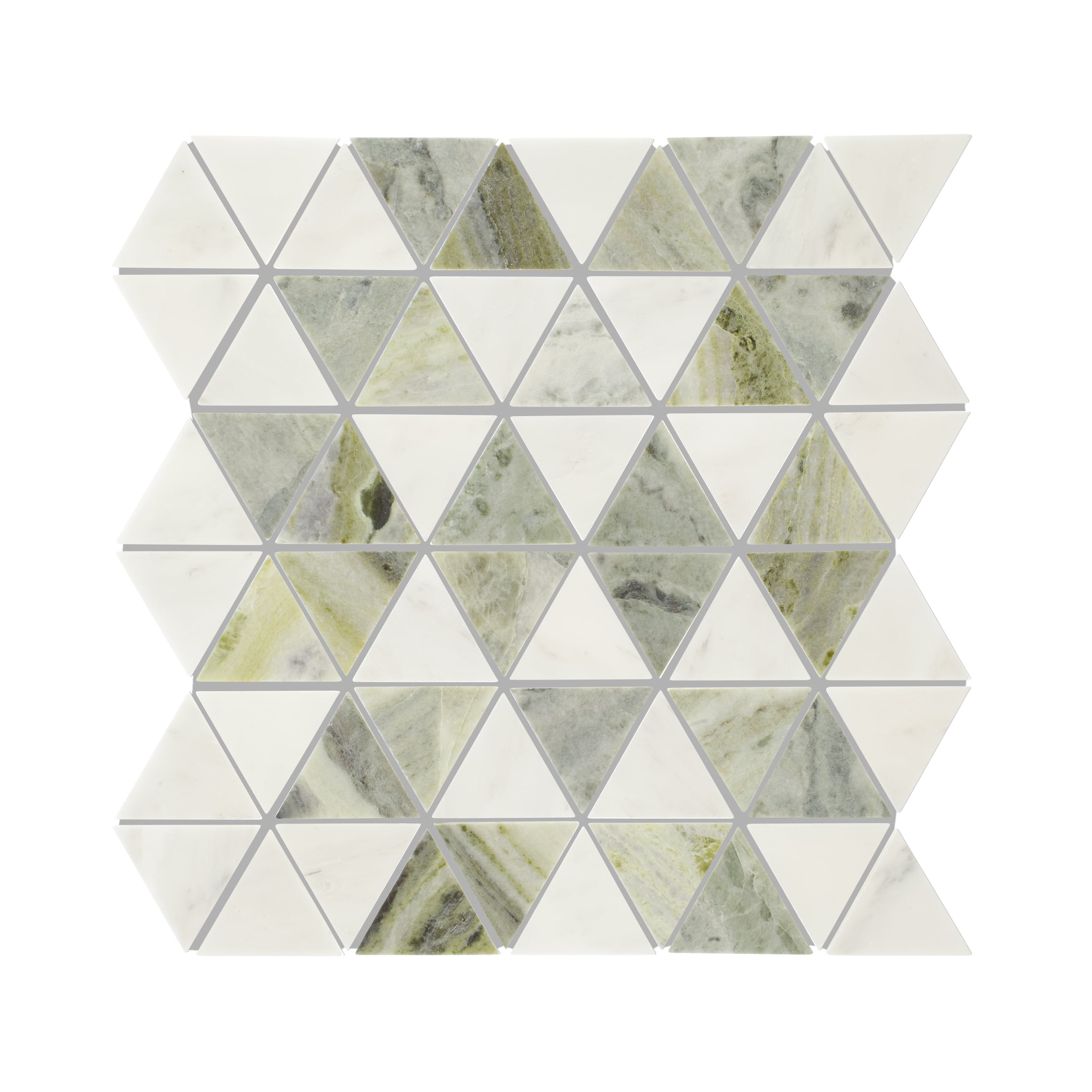 Seaspray Marble Triangles Mosaic
