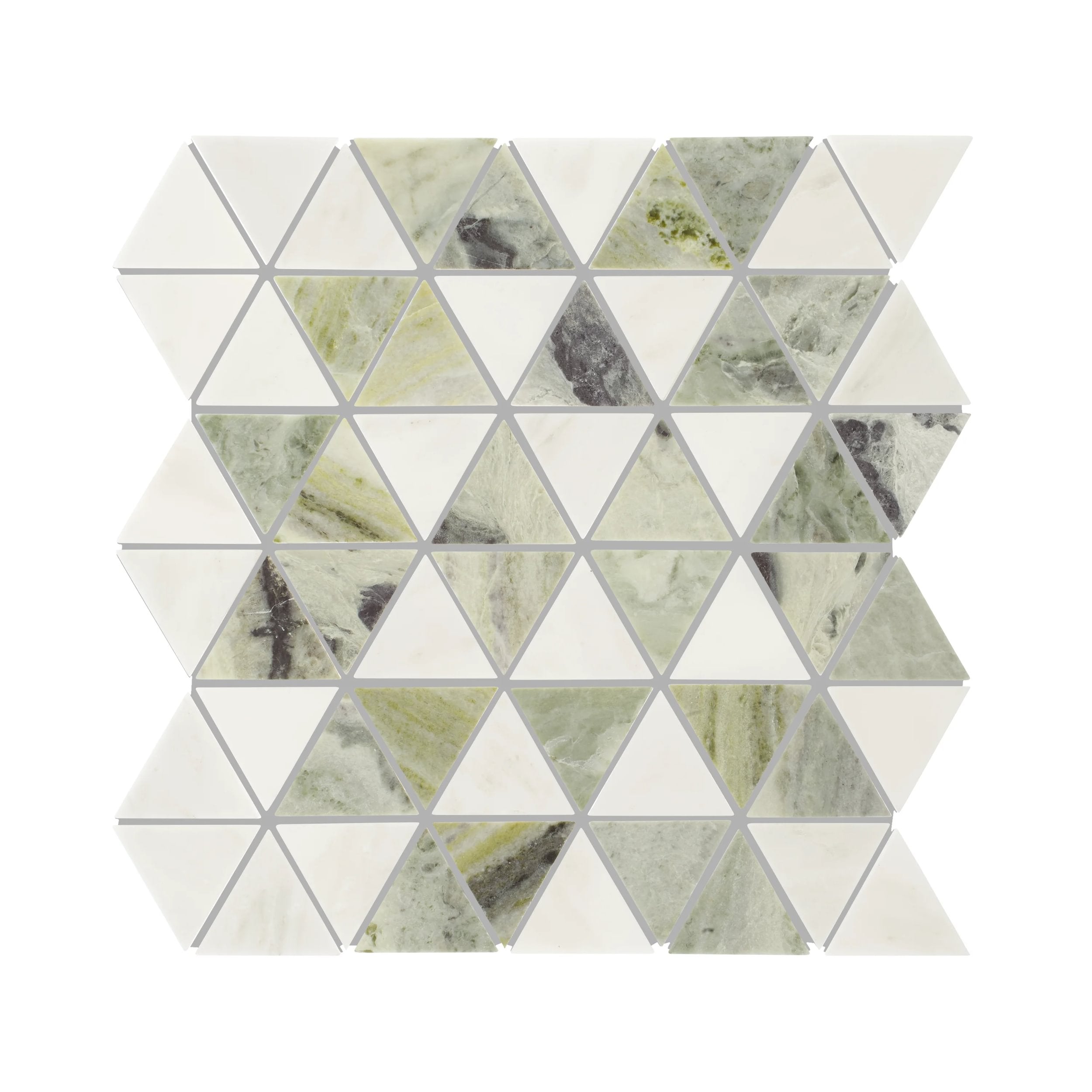 Seaspray Marble Triangles Mosaic