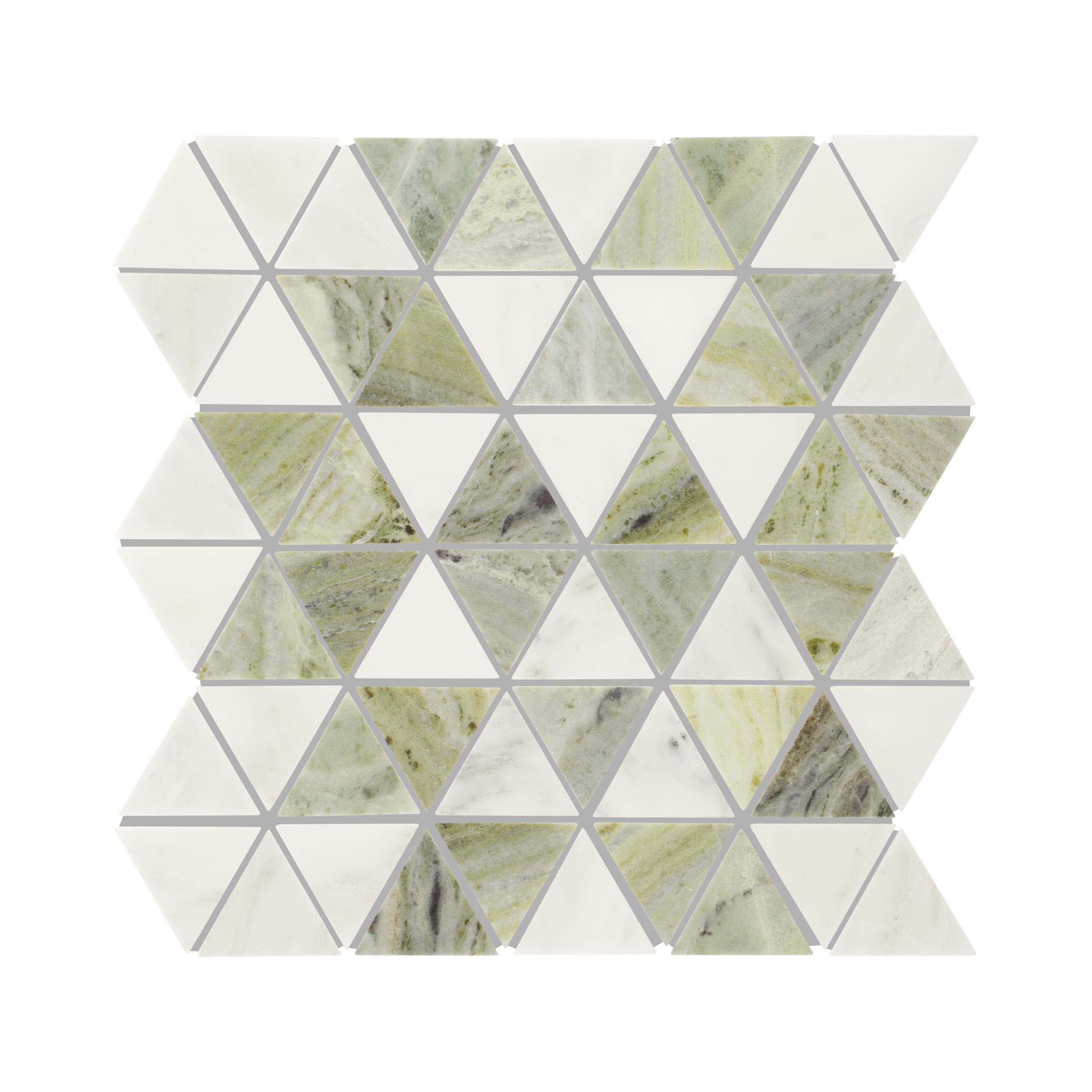 Seaspray Marble Triangles Mosaic
