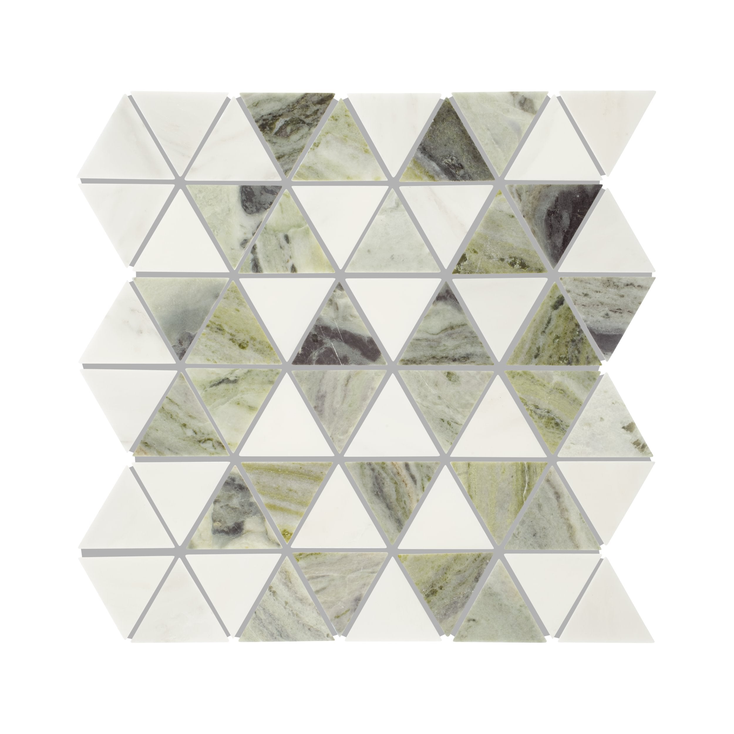 Seaspray Marble Triangles Mosaic