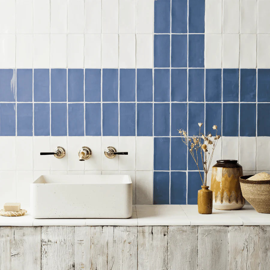 House White Glazed Metro (Brighton Stone)